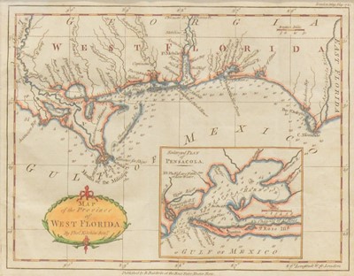 Lot 282 - Map of the Province of West Florida, London May 1781.