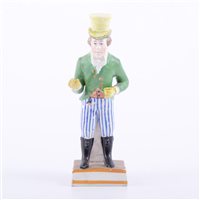 Lot 51 - Staffordshire earthenware figure of the actor...