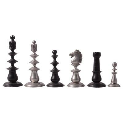 Lot 199 - Imperial British cast metal chess set, circa 1920s