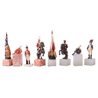 Lot 198 - 'Battle of Waterloo' chess set by Studio Anne Carlton