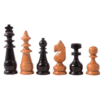 Lot 195 - Two large-sized East European chess sets, with modern boards
