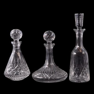 Lot 26 - Three Waterford Crystal decanters
