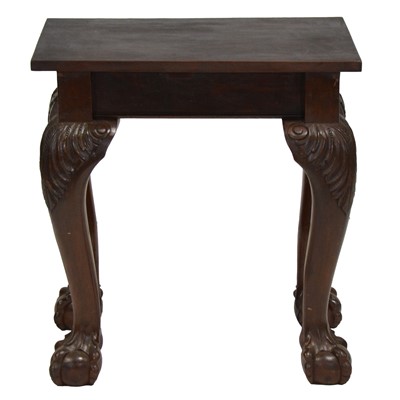Lot 341 - Mahogany side table, adapted