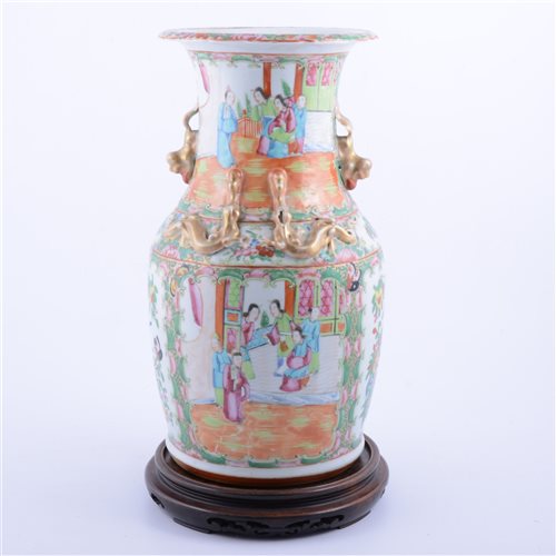 Lot 68 - Cantonese vase, probably late 19th Century,...