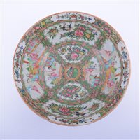 Lot 69 - Cantonese porcelain rose bowl, probably late...