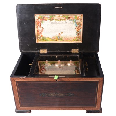 Lot 96 - Swiss 19th century mechanical music box