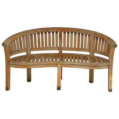 Lot 410 - Teak garden bench