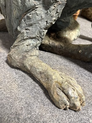 Lot 418 - Rosemary Cook; large resin bronze garden statue of a labrador