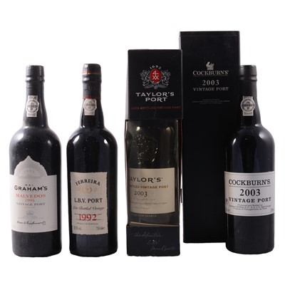 Lot 255 - Four assorted bottles of vintage Port, various producers
