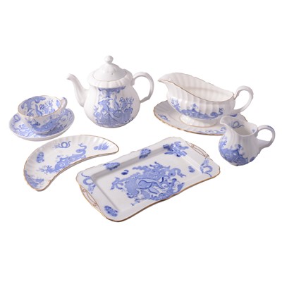 Lot 70 - Royal Worcester Blue Dragon pattern part dinner, tea and coffee service.