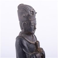 Lot 74 - Chinese bronze figure of an official, probably...