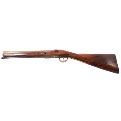 Lot 121 - Scottish brass-barrelled flintlock Blunderbuss