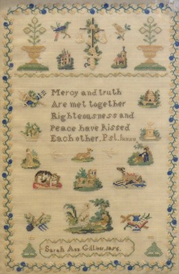 Lot 271 - Two Victorian needlework samplers