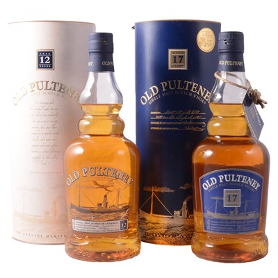 Lot 243 - Old Pulteney, single Highland malt whisky - 17 year old and 12 year old