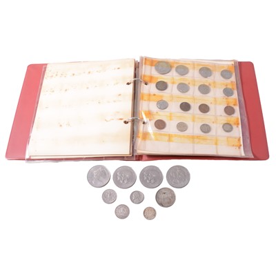 Lot 170 - Collection of British and overseas coins, some silver content.