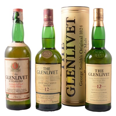 Lot 62 - Glenlivet, 12 year old, single Highland malt whisky
