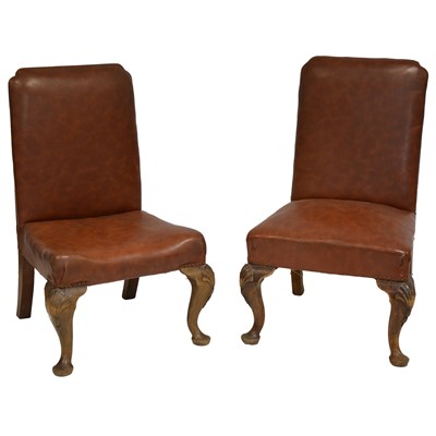 Lot 401 - Four large George II style chairs