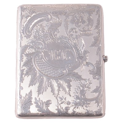 Lot 197 - Silver-mounted card case, Deakin & Francis Ltd, possibly Sheffield 1913.