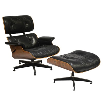 Lot 38 - Charles & Ray Eames for Herman Miller, a Model '670' lounge chair and '671' ottoman, circa 1975