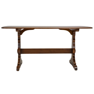 Lot 378 - Ercol, Windsor dining table and four Quaker highback dining chairs