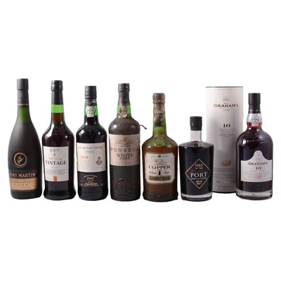 Lot 115 - Selection of Ports and a Remy Martin VSOP Cognac