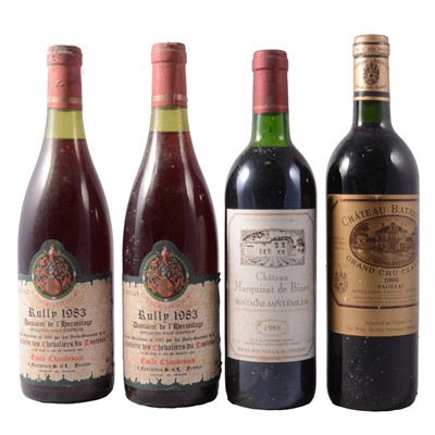 Lot 16 - Four bottles of French vintage wine