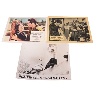 Lot 134 - Three sets of movie lobby cards, including 'Slaughter of the Vampires'