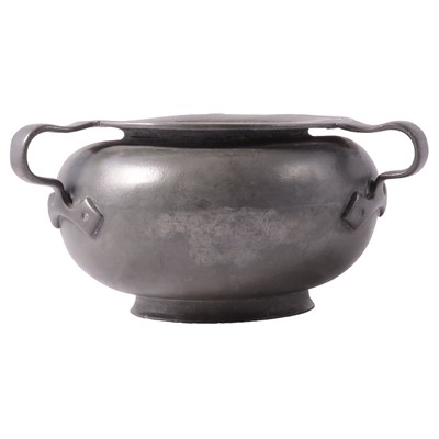 Lot 158 - English Arts and Crafts 'Tudric' pewter vase, Liberty & Co.