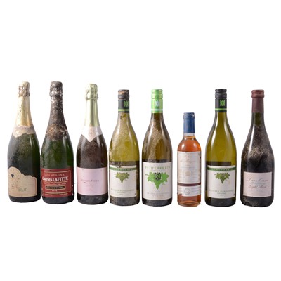 Lot 265 - Seventeen assorted bottles of white, rose, and sparkling wines
