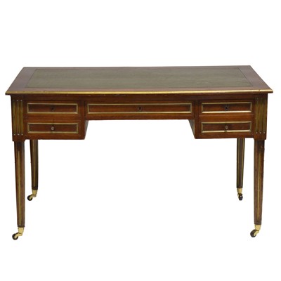 Lot 457 - French mahogany desk, 19th century