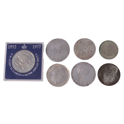 Lot 182 - Collection of British and overseas coins, some silver content.