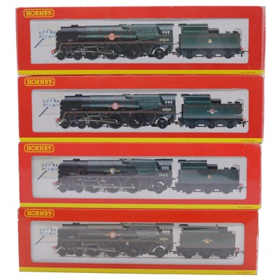 Lot 45 - Four Hornby OO gauge model railway locomotives, Merchant Navy Class
