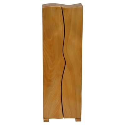 Lot 395 - Modern birch wood CD storage cupboard