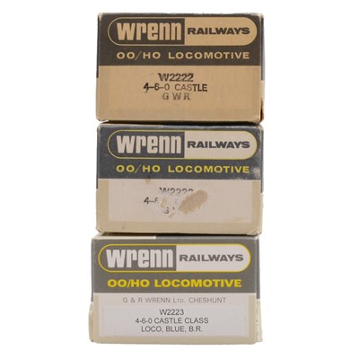 Lot 87 - Three Wrenn OO/HO gauge model railway locomotives, Castle Class