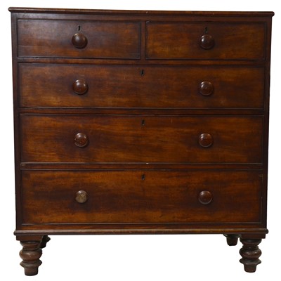 Lot 360 - Two Victorian mahogany chests of drawers