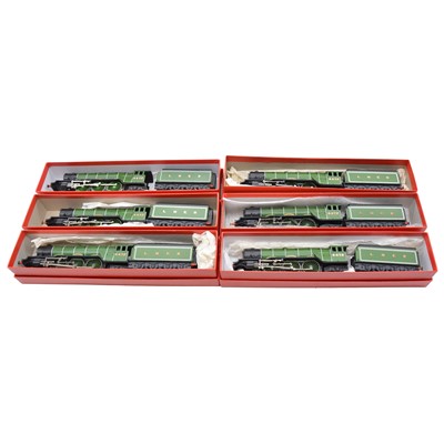 Lot 110 - Six Hornby OO gauge model railway locomotives, all Flying Scotsman