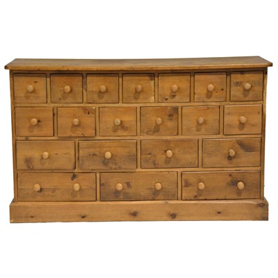 Lot 507 - Pine apothecary chest