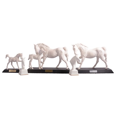 Lot 18 - Royal Worcester, seven Equine Studies, and various other horse figurines