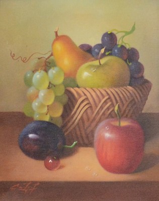 Lot 243 - Continental School (20th century), Still life of fruit
