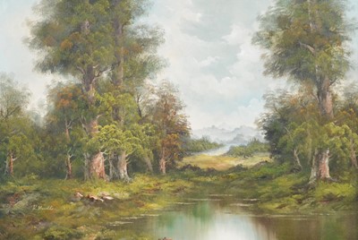 Lot 275 - Continental School (20th century), River landscape