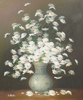Lot 290 - W Austin, Still life of flowers in a vase