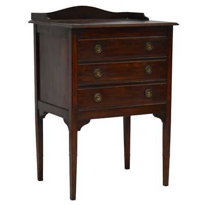 Lot 367 - Stained wood music cabinet