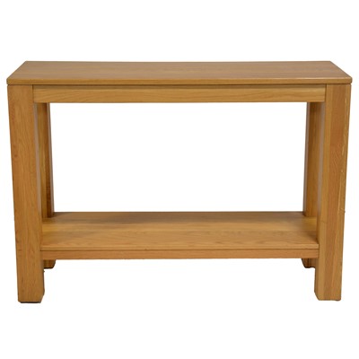 Lot 352 - Contemporary light oak console table