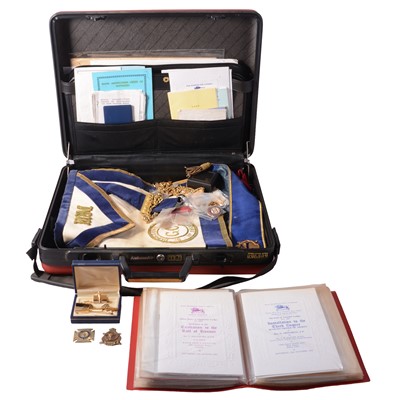 Lot 217 - Masonic interest: RAOB jewels, sashes, etc