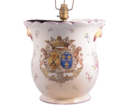 Lot 7 - Veuve Perrin faience pottery jardiniere