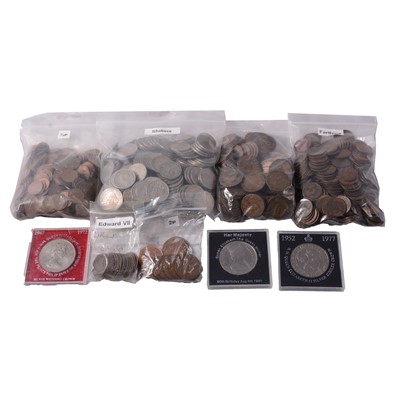 Lot 194 - Large collection of British coins.
