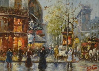 Lot 281 - Walter Sita, two Continental scenes