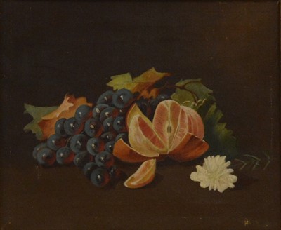 Lot 311 - Victorian School, Still life of fruit; and two prints
