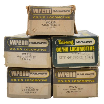 Lot 228 - Four Wrenn OO/HO gauge locomotives and a Triang/Wrenn locomotive