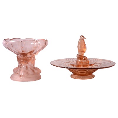 Lot 4 - Two items of Art Deco glass